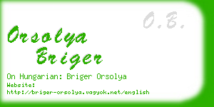 orsolya briger business card